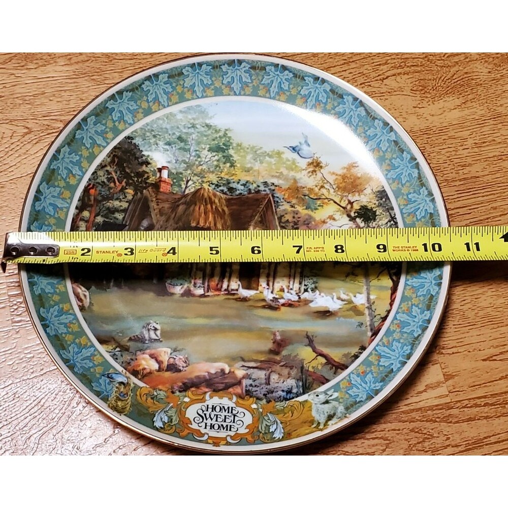 Curator Collection Home Sweet Home Collector Plate by Rob Sauber, Porcelain